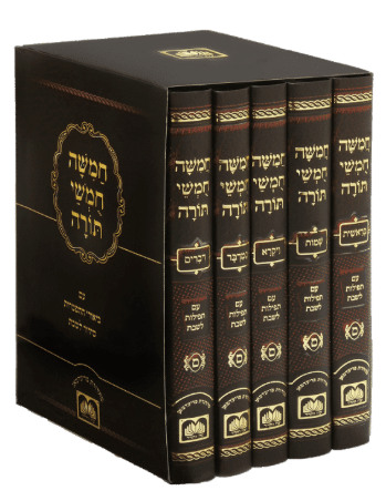 חומש עם סדור לשבת אשכנז ה"כ כיס דמוי עור עוז והדר