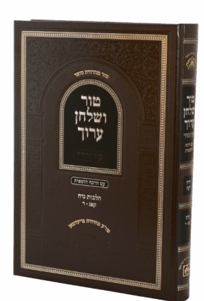 טור ושו"ע יו"ד הל' נדה קפג-ר - עוז והדר