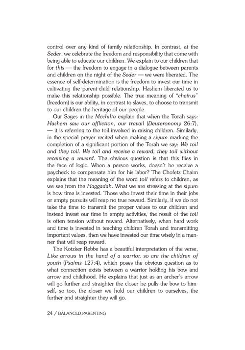 Artsctroll: Balanced Parenting Hardback by Rabbi Raphael Pelcovitz