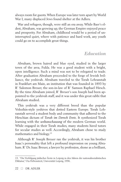 Artscroll: Dr. Adler by R. Adler