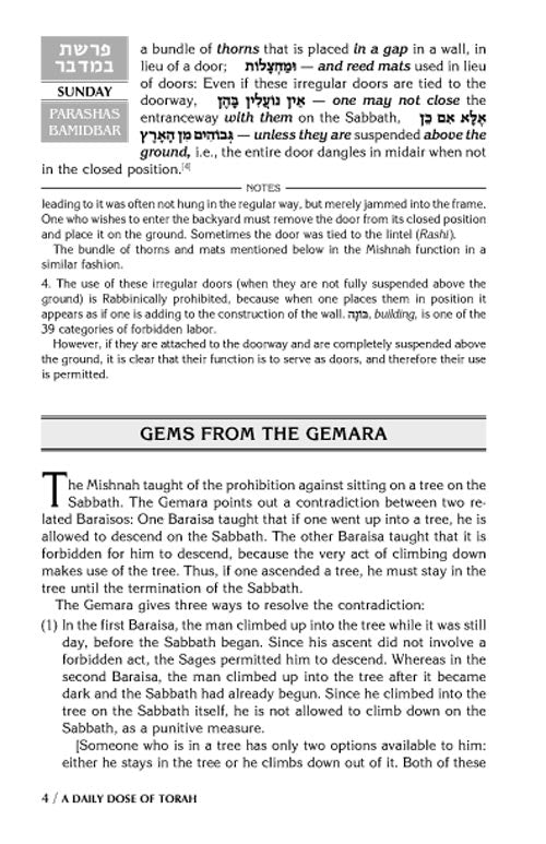 Artscroll: A Daily Dose Series 1 Vol 09 Parshas Bamidbar - Shelach by Rabbi Yosaif Asher Weiss