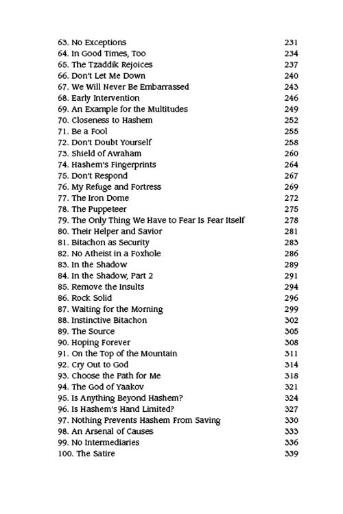 Daily Dose of Pesukim of Bitachon - Pocket size