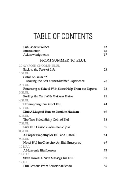 Days of Reflection, Days of Joy