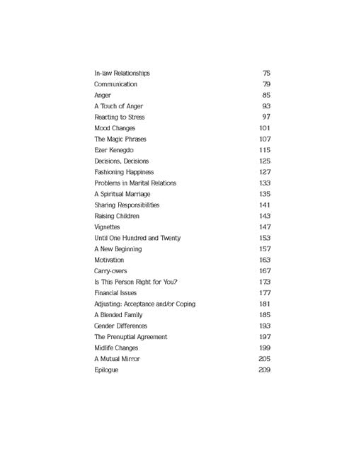 The First Year of Marriage