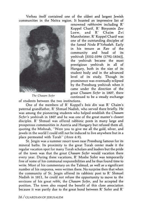 Guardian Of Jerusalem - The life and times of Rabbi Yosef Chaim Sonnenfeld