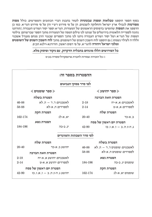 נביאים מקראות גדולות יהושע\שופטים גדול - ארטסקרול