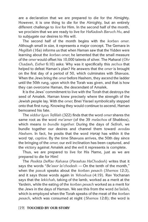 Haggadah Touched by Our Story