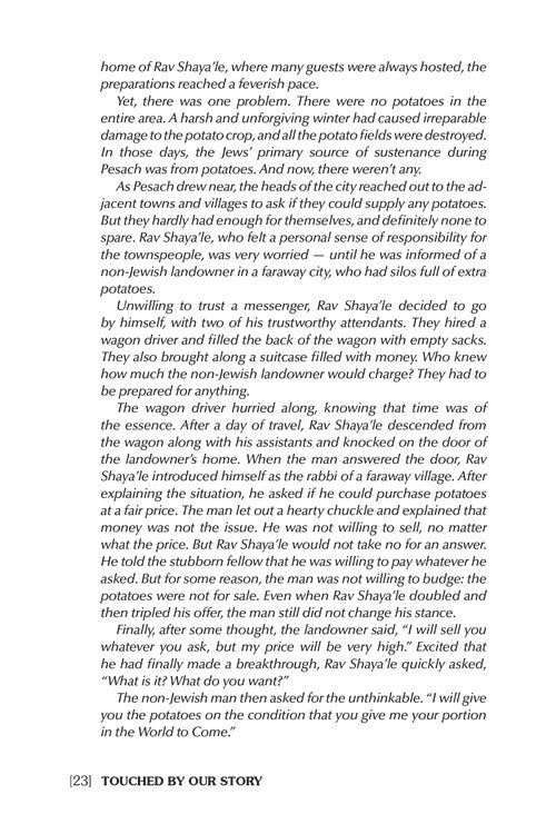 Haggadah Touched by Our Story