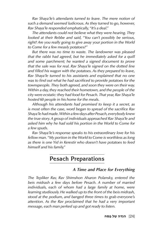 Haggadah Touched by Our Story