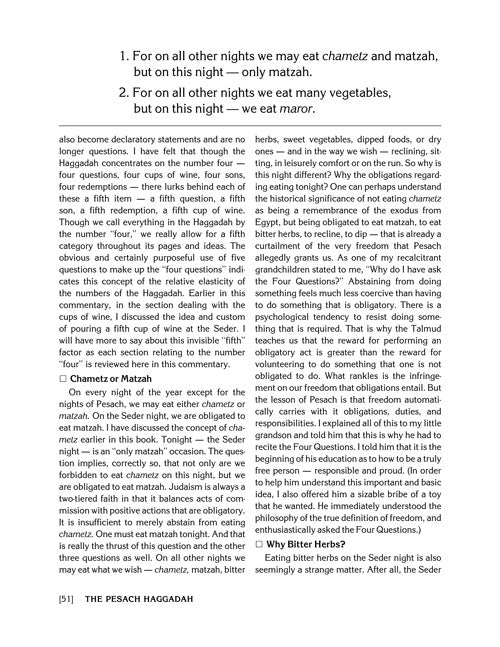 The Pesach Haggadah: Through the Prism of Experience and History