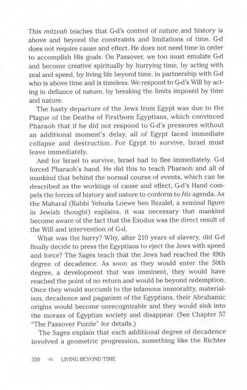 Living Beyond Time Mystery & Meaning of Jewish Festivals