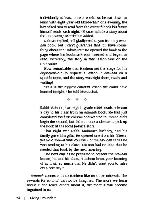 Living Emunah Volume 7 - Pocket Size Hard Cover