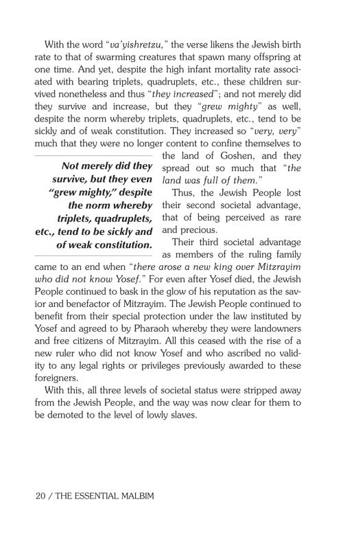 The Essential Malbim - Shemos