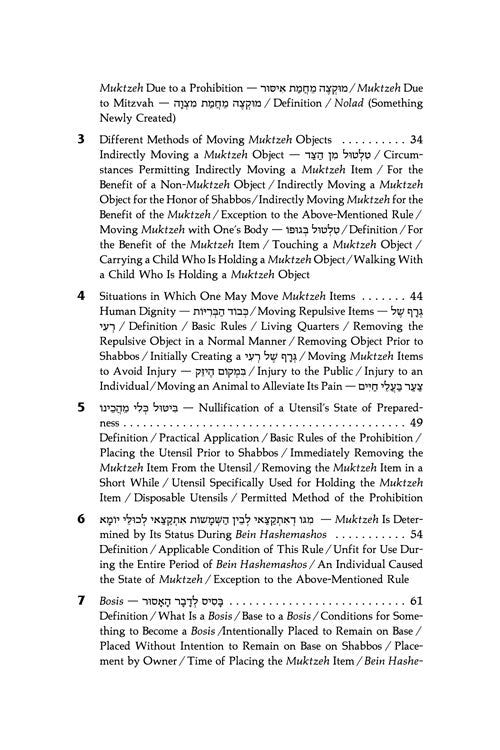 Artscroll: Muktzeh: A Practical Guide by Rabbi Simcha Bunim Cohen