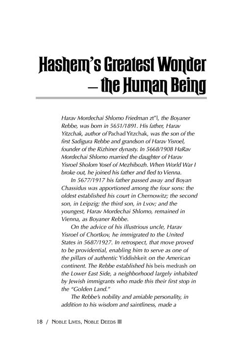 Artscroll: Noble Lives Noble Deeds - Volume 3 by Rabbi Dovid Silber