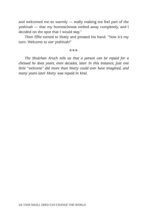 Artscroll: One Small Deed Can Change The World by Nachman Seltzer