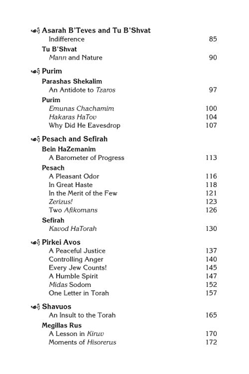 Rav Pam on the Festivals