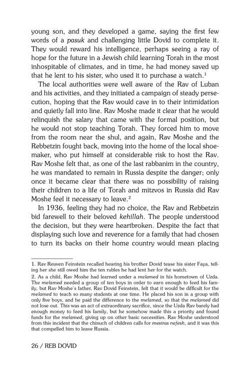 Reb Dovid - The Life and Legacy of Rabbi Dovid Feinstein