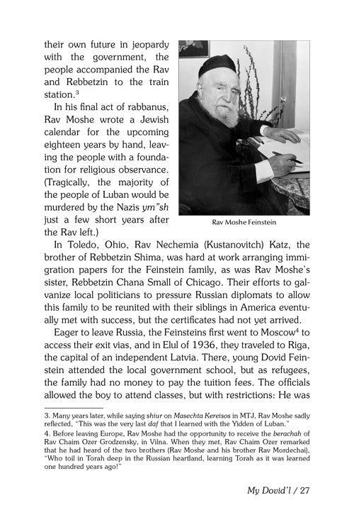 Reb Dovid - The Life and Legacy of Rabbi Dovid Feinstein