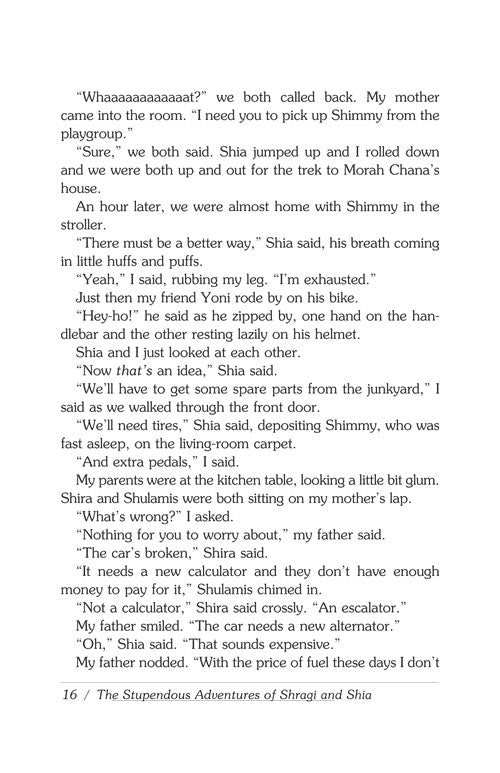 the Stupendous Adventures of Shragi & Shia