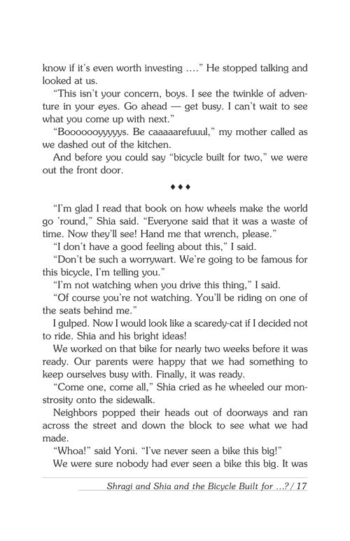 the Stupendous Adventures of Shragi & Shia