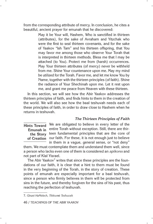 Teachings of The Abir Yaakov Vol. 3