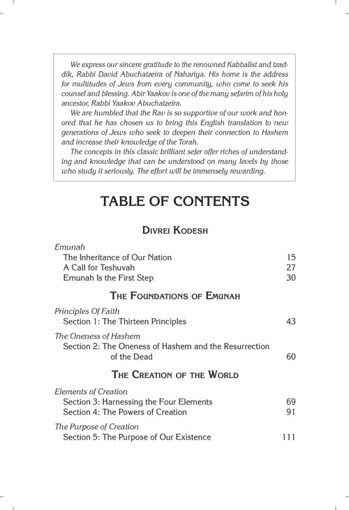 Teachings of The Abir Yaakov Vol. 3