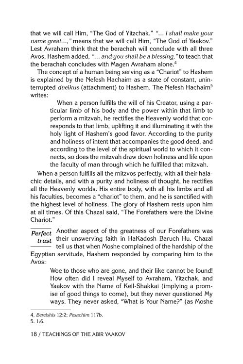 Teachings of The Abir Yaakov Vol. 1