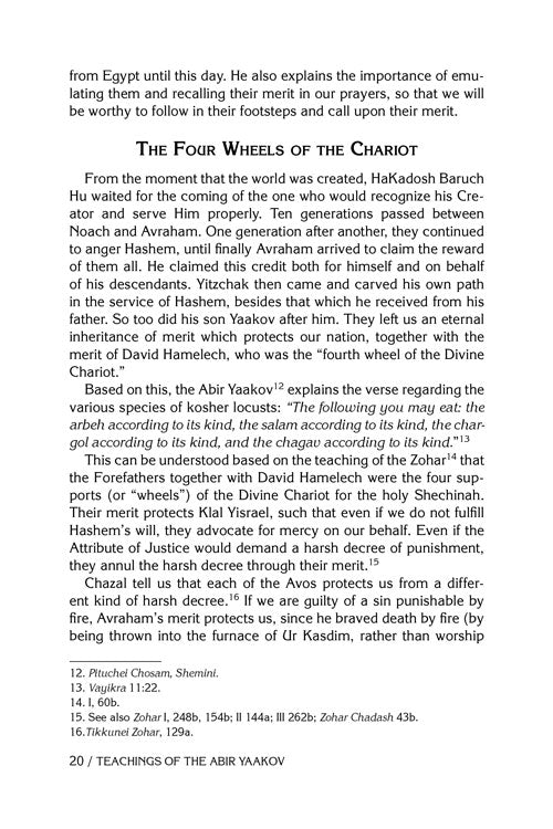 Teachings of The Abir Yaakov Vol. 1