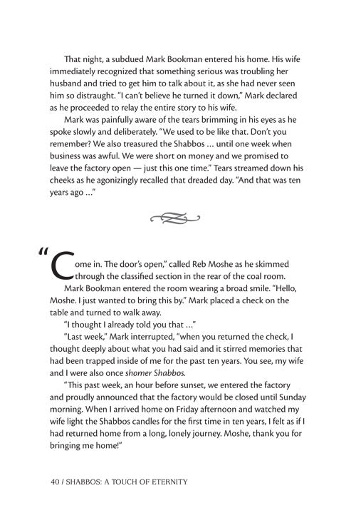 Shabbos: A Touch of Eternity