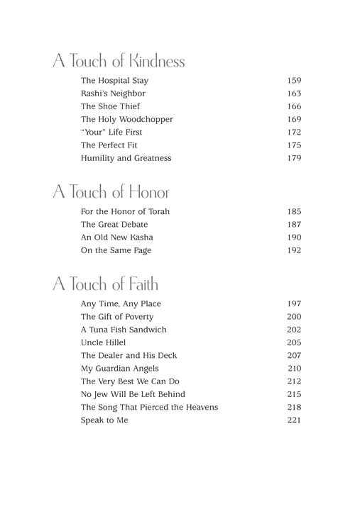 Artscroll: A Touch of Warmth by Rabbi Yechiel Spero