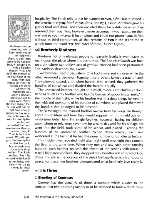 The Wisdom In The Hebrew Alphabet