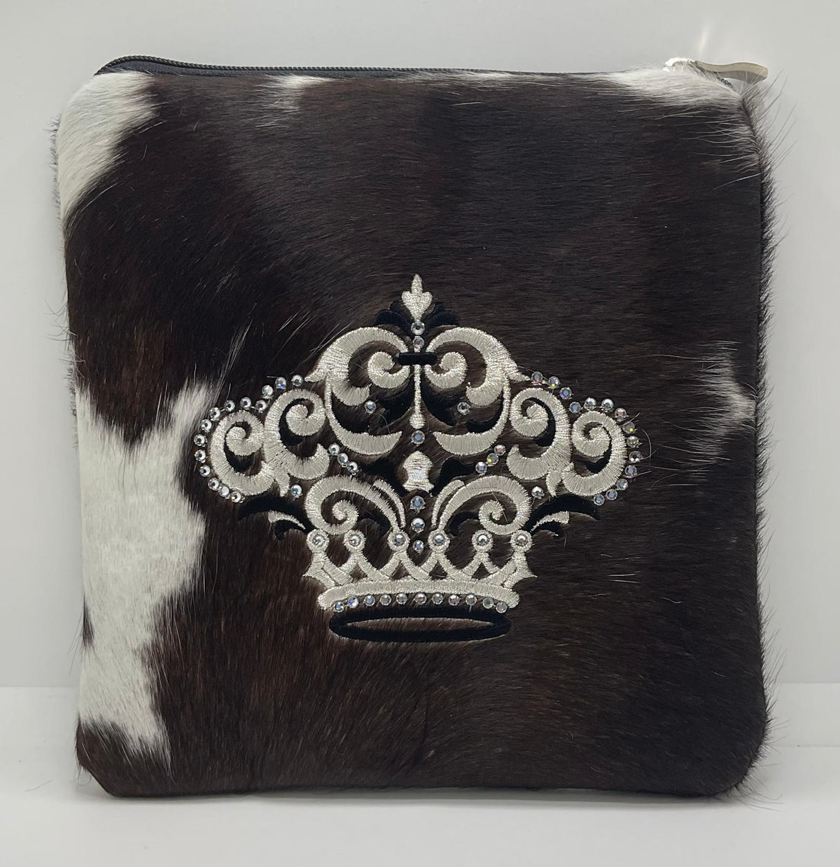 Tefilin Bag Bar Mitzva Size - Brown And White-Fur Design