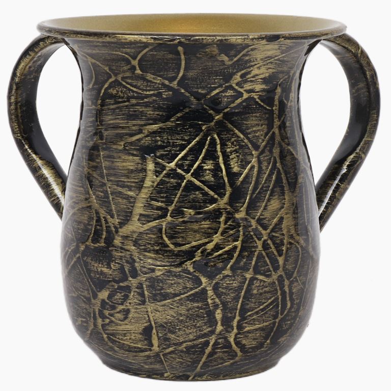 Washing Cup - Powder Coated - Gold Textured