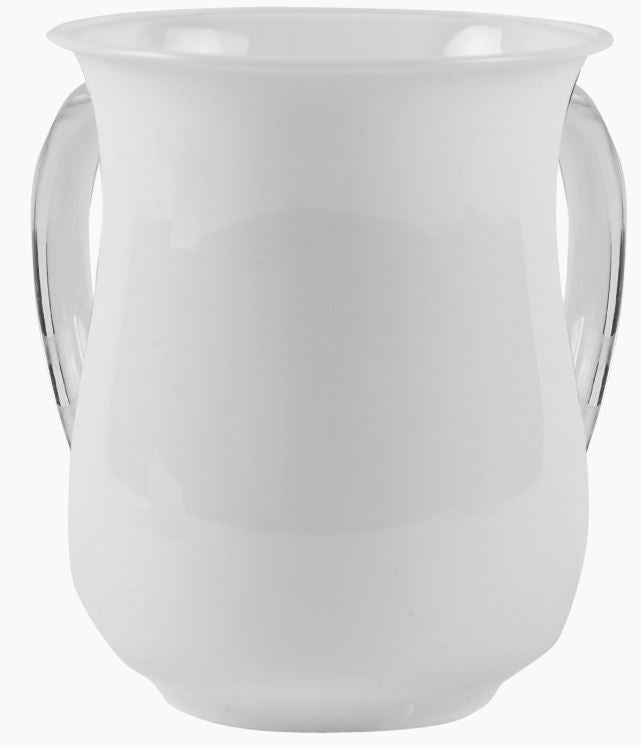 Washing Cup -Pearl Acrylic With Clear Handles