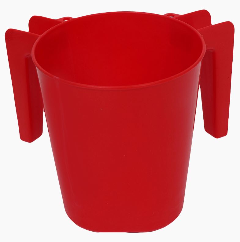 Washing Cup- Red Plastic
