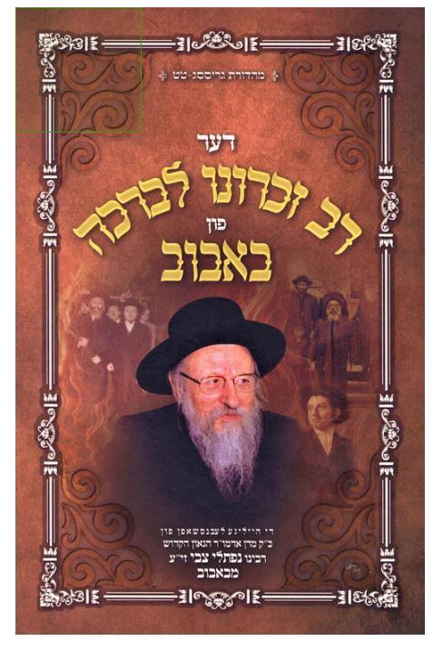 רב זכרונו לברכה פון באבוב - אידיש