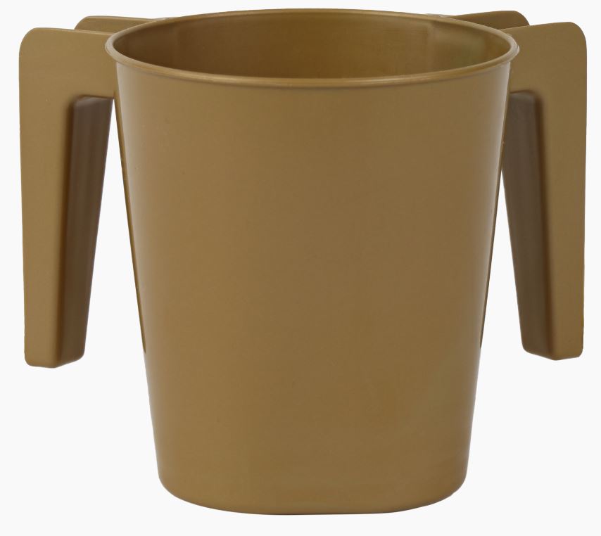 Washing Cup- Gold- Plastic
