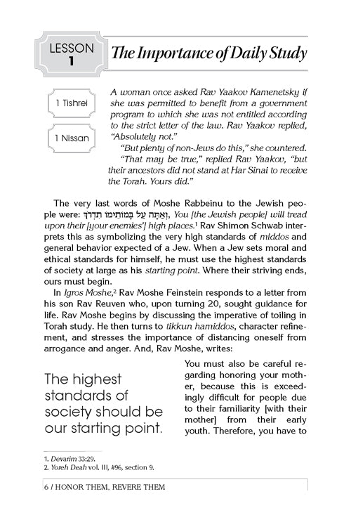 Honor Them, Revere Them