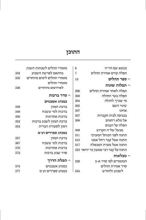 תהלים תפלה למשה 13 ס"מ חום-הוראות באנגלית - ארטסקרול