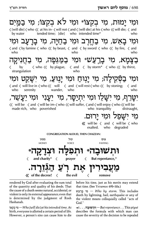 Interlinear Machzor 5 Vol Set Ashkenaz - Full-Size Blue Lagoon Signature Leather Collection