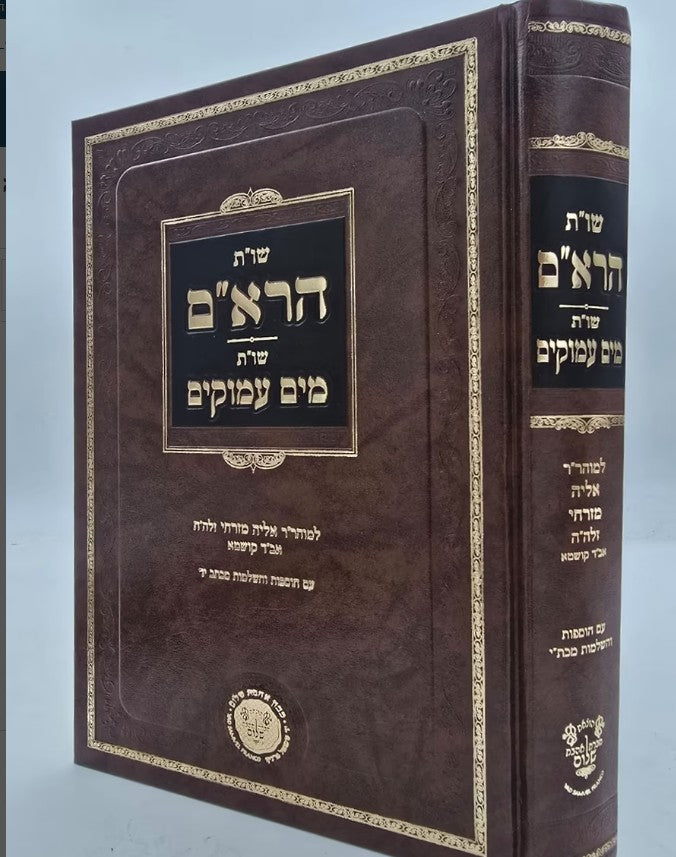 שו"ת הרא"ם ומים עמוקים - אהבת שלום