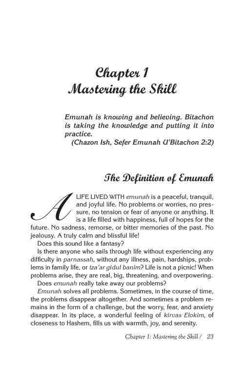 Just One Word - Emunah Hardback