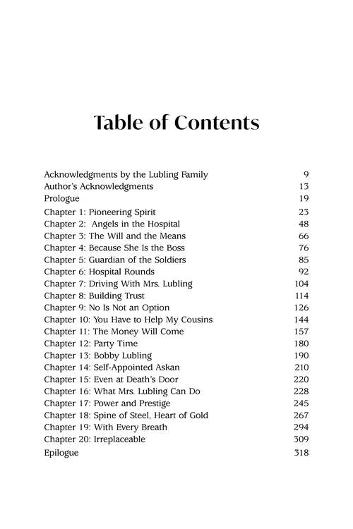 Angel of Mercy: Mrs. Miriam Lubling