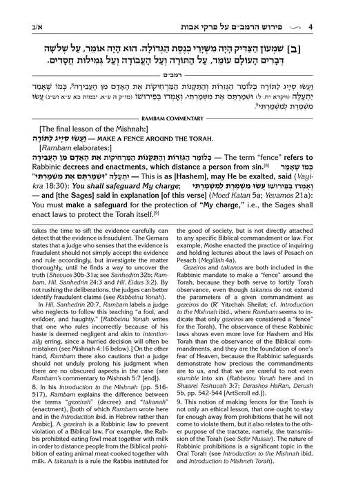 Rambam on Pirkei Avos