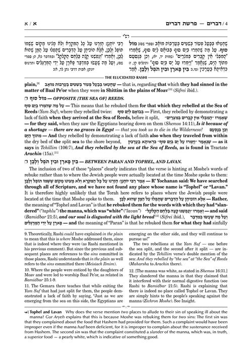 Schottenstein Edition The Elucidated Rashi on Chumash - Devarim volume 1: Devarim–Shoftim
