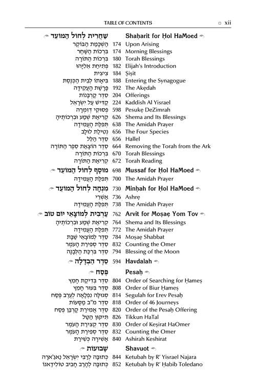 The Artscroll Sephardic Mahzor for the Festivals - Farah Family Edition