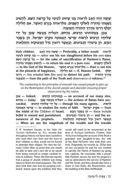 Tzipisa L’Yeshuah: Yearning for Redemption