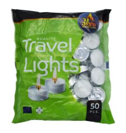 Ner Mitzvah Tealights Travel Candles-Pack of 50