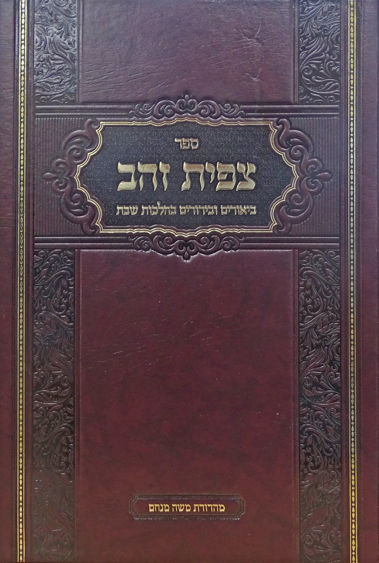 צפית זהב - הלכות שבת חלק א